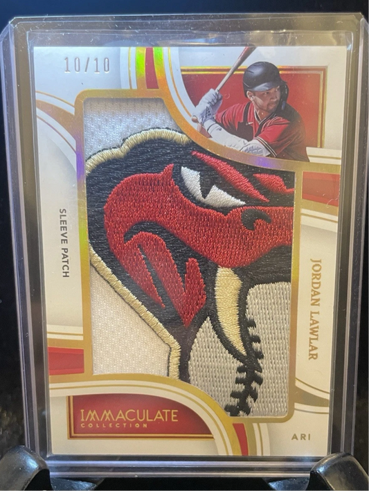 2023 Panini Immaculate Jordan Lawlar Nasty Sick Patch Jumbo Diamondbacks 10/10