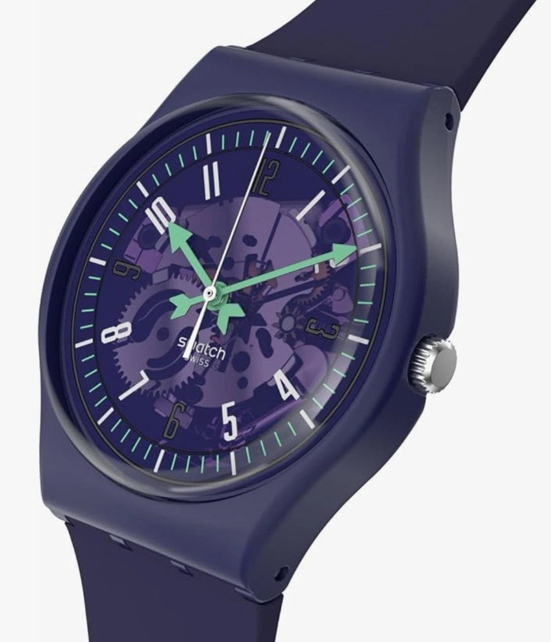 Swatch Photonic Purple NIB Beautiful See Thru 34mm Unisex Watch